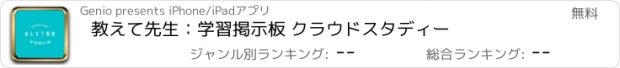 おすすめアプリ 教えて先生：学習掲示板 クラウドスタディー