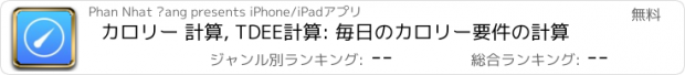 おすすめアプリ カロリー 計算, TDEE計算: 毎日のカロリー要件の計算