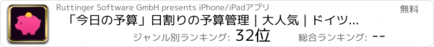 おすすめアプリ 「今日の予算」日割りの予算管理｜大人気｜ドイツ発｜共有