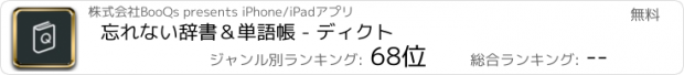 おすすめアプリ 忘れない辞書＆単語帳 - ディクト