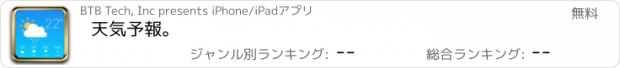 おすすめアプリ 天気予報。