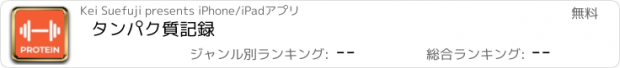 おすすめアプリ タンパク質記録