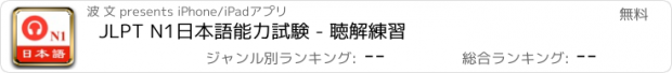 おすすめアプリ JLPT N1日本語能力試験 - 聴解練習