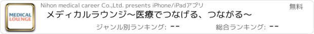 おすすめアプリ メディカルラウンジ～医療でつなげる、つながる～