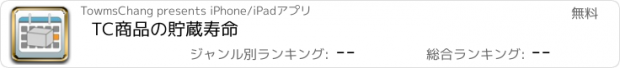 おすすめアプリ TC商品の貯蔵寿命