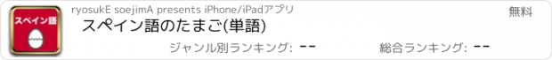 おすすめアプリ スペイン語のたまご(単語)