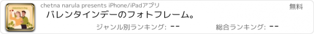 おすすめアプリ バレンタインデーのフォトフレーム。