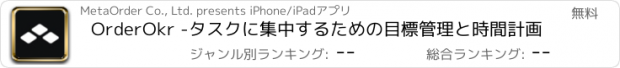 おすすめアプリ OrderOkr -タスクに集中するための目標管理と時間計画