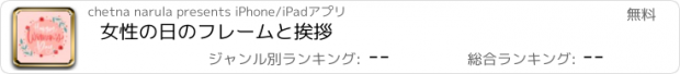 おすすめアプリ 女性の日のフレームと挨拶