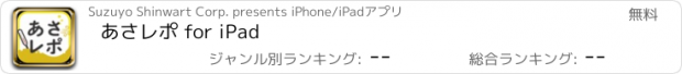 おすすめアプリ あさレポ for iPad