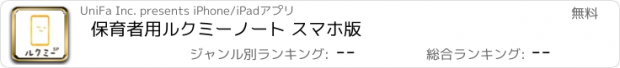 おすすめアプリ 保育者用ルクミーノート スマホ版