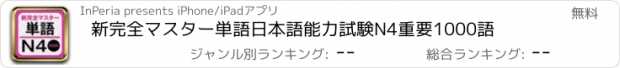 おすすめアプリ 新完全マスター単語日本語能力試験N4重要1000語