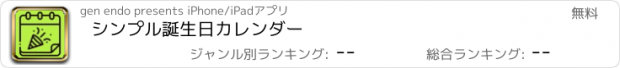 おすすめアプリ シンプル誕生日カレンダー