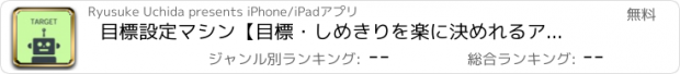 おすすめアプリ 目標設定マシン【目標・しめきりを楽に決めれるアプリ】