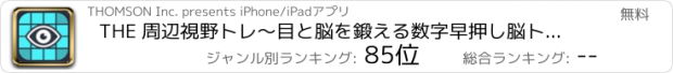 おすすめアプリ THE 周辺視野トレ～目と脳を鍛える数字早押し脳トレゲーム