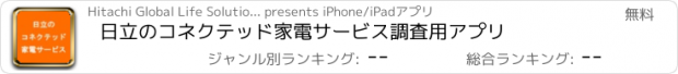 おすすめアプリ 日立のコネクテッド家電サービス調査用アプリ