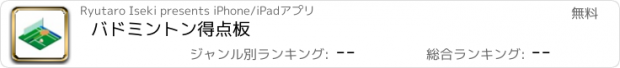 おすすめアプリ バドミントン得点板