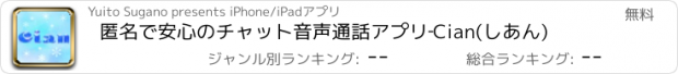 おすすめアプリ 匿名で安心のチャット音声通話アプリ‐Cian(しあん)