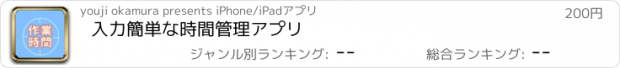 おすすめアプリ 入力簡単な時間管理アプリ