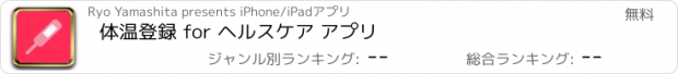 おすすめアプリ 体温登録 for ヘルスケア アプリ