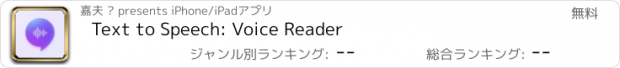 おすすめアプリ Text to Speech: Voice Reader