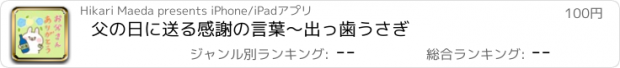 おすすめアプリ 父の日に送る感謝の言葉〜出っ歯うさぎ