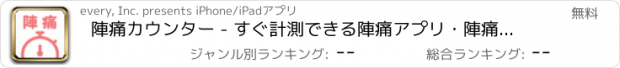 おすすめアプリ 陣痛カウンター - すぐ計測できる陣痛アプリ・陣痛タイマー