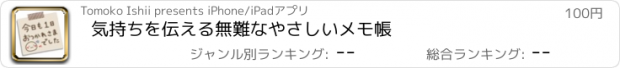 おすすめアプリ 気持ちを伝える無難なやさしいメモ帳