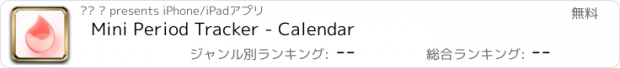 おすすめアプリ Mini Period Tracker - Calendar