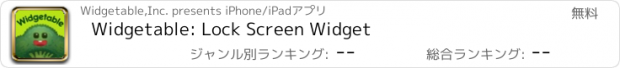 おすすめアプリ Widgetable: Lock Screen Widget