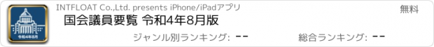 おすすめアプリ 国会議員要覧 令和4年8月版