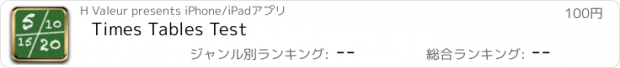 おすすめアプリ Times Tables Test