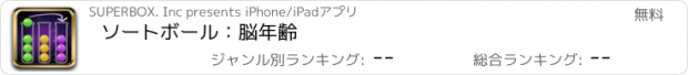 おすすめアプリ ソートボール：脳年齢