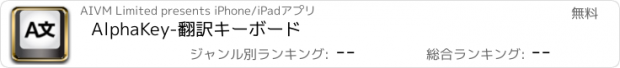 おすすめアプリ AlphaKey-翻訳キーボード