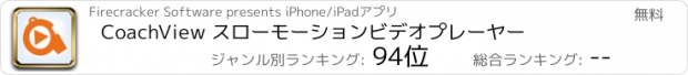 おすすめアプリ CoachView スローモーションビデオプレーヤー