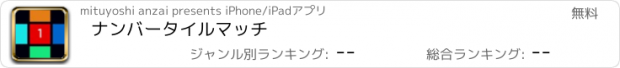 おすすめアプリ ナンバータイルマッチ