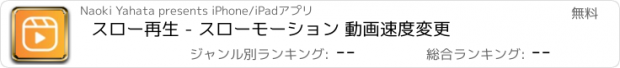 おすすめアプリ スロー再生 - スローモーション 動画速度変更