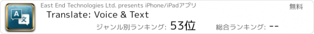 おすすめアプリ Translate: Voice & Text