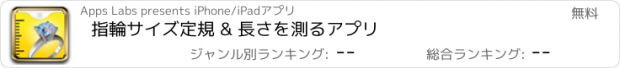 おすすめアプリ 指輪サイズ定規 & 長さを測るアプリ