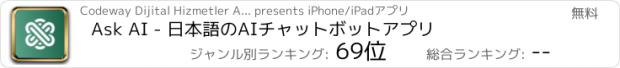 おすすめアプリ Ask AI - 日本語のAIチャットボットアプリ