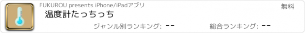 おすすめアプリ 温度計たっちっち