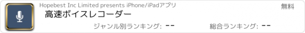 おすすめアプリ 高速ボイスレコーダー