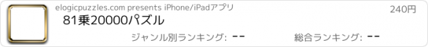 おすすめアプリ 81乗20000パズル