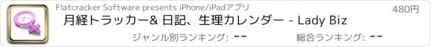 おすすめアプリ 月経トラッカー& 日記、生理カレンダー - Lady Biz