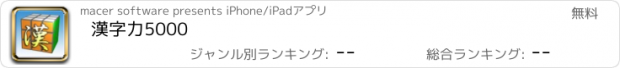 おすすめアプリ 漢字力5000