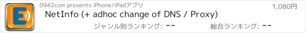 おすすめアプリ NetInfo (+ adhoc change of DNS / Proxy)