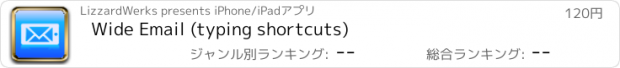 おすすめアプリ Wide Email (typing shortcuts)