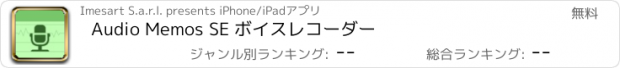 おすすめアプリ Audio Memos SE ボイスレコーダー