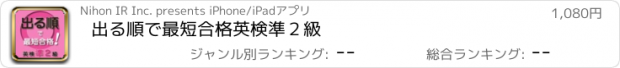 おすすめアプリ 出る順で最短合格英検準２級