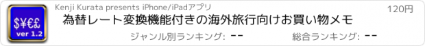 おすすめアプリ 為替レート変換機能付きの海外旅行向けお買い物メモ